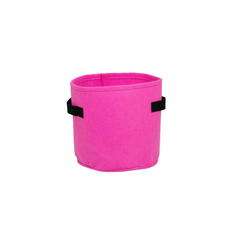 furniteam Felt Flower Pot for Indoor and Outdoor Color: Pink 11L