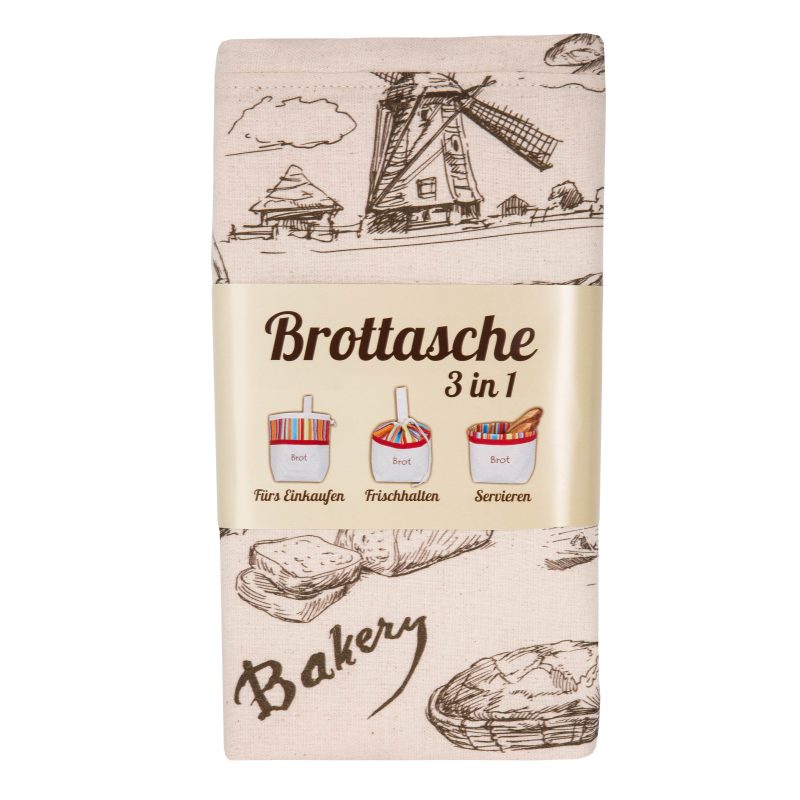 Furniteam 3 In 1 Bread Bag Country Style