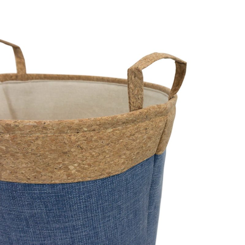 Furniteam Cork Pattern Storage Bag – Cork+blue