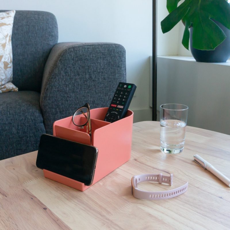 Furniteam Desk Station Organizer In Red