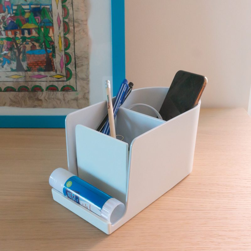 Furniteam Desk Station Organizer In White