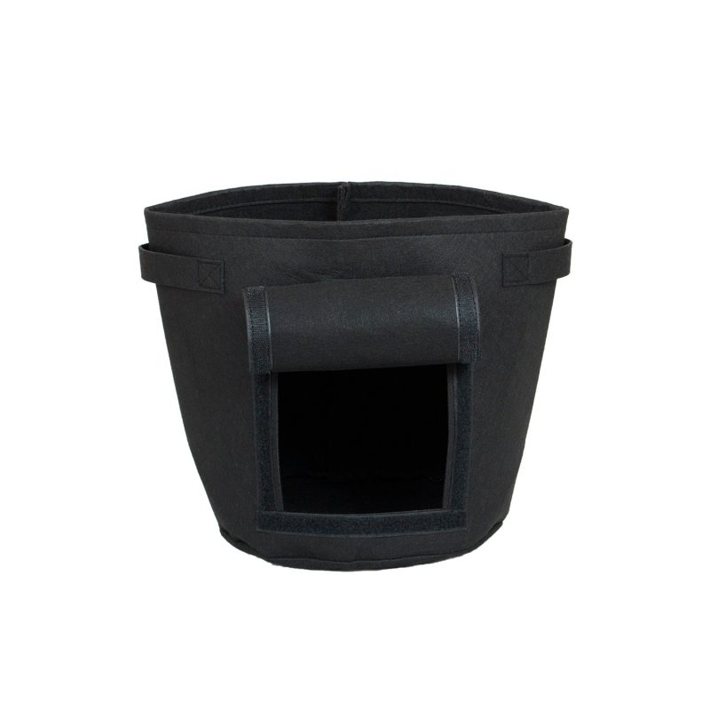 furniteam Felt Potato Planter Color: Black