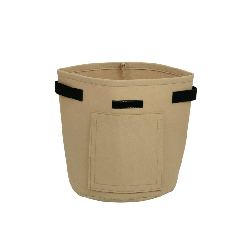 furniteam Felt Potato Planter Color: Brown