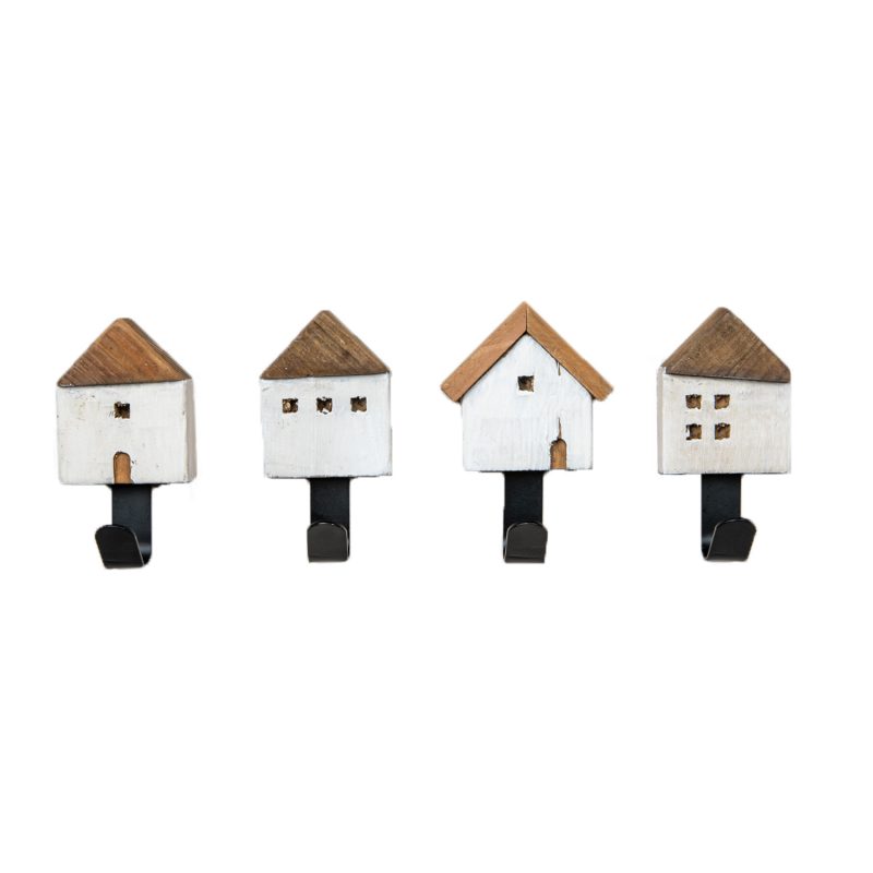 furniteam Vintage Style Coat Hooks 4-pieces Set