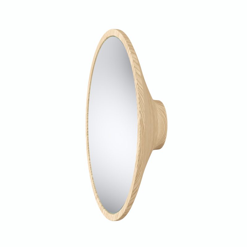 furniteam Wall Coat Rack with Mirror Size L