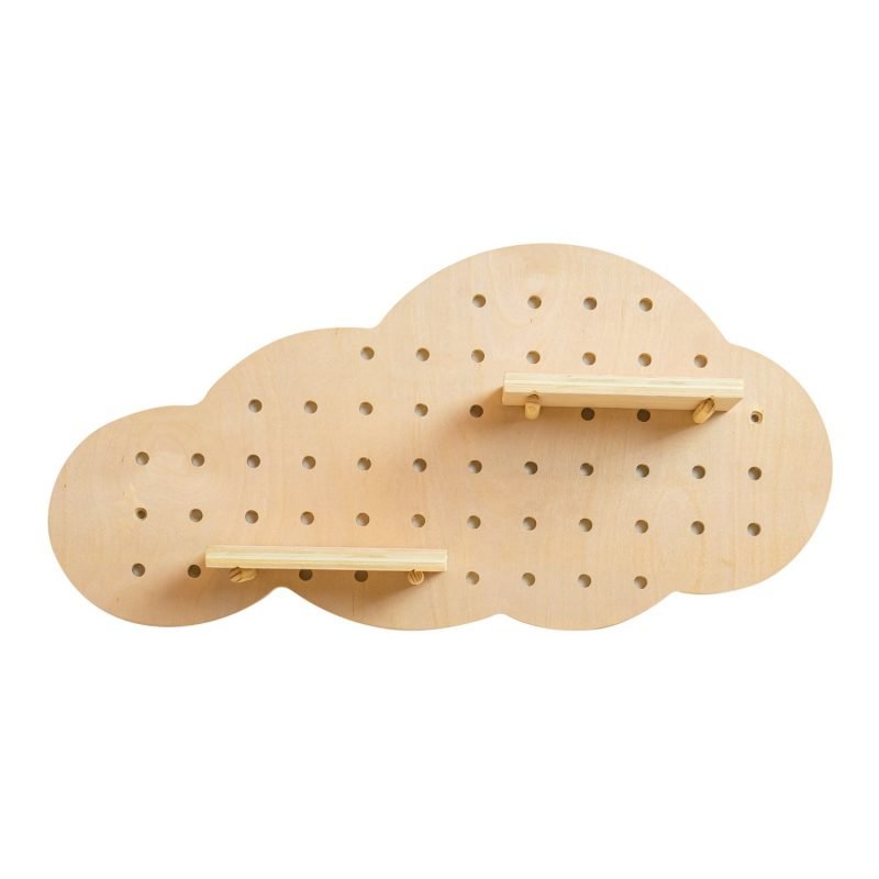 furniteam Pegboard-Organizer in Cloud Shape L45xW10xH23 cm