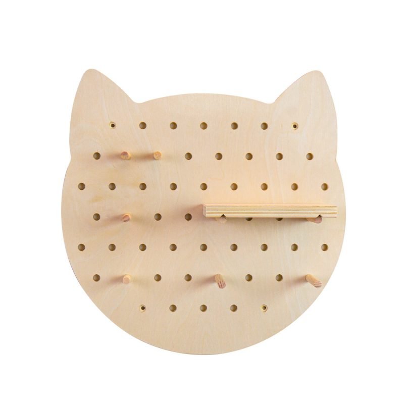 furniteam Pegboard Organizer in Kitty Shape L30xW10xH30 cm