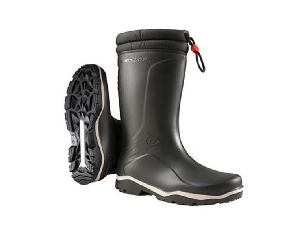 Gevavi DUNLOP - K400061 BLIZZARD GEVOERDE LAARS PVC ZWART