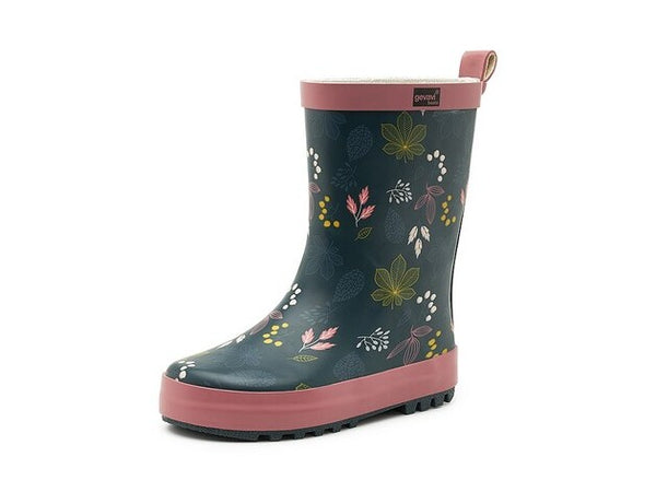 gevavi GEVAVI BOOTS - FLEUR KINDERLAARS RUBBER BLAUW/ROZE