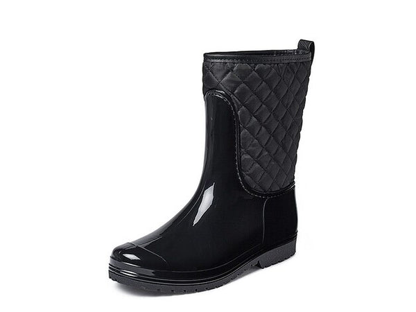 gevavi GEVAVI BOOTS - JOAN GEVOERDE DAMESLAARS PVC ZWART