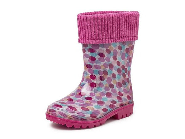 gevavi GEVAVI BOOTS - PUCK GEVOERD KINDERLAARSJE PVC ROZE