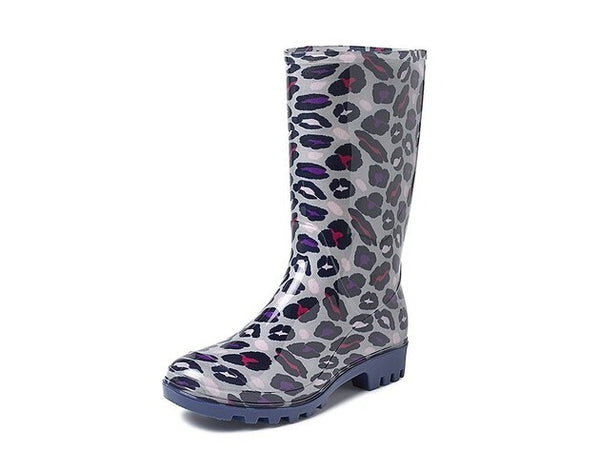 gevavi GEVAVI BOOTS - ROMY KINDER- EN DAMESLAARS PVC GRIJS PANTER