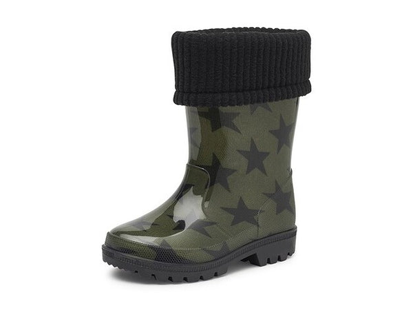 Gevavi GEVAVI BOOTS - STAR GEVOERD KINDERLAARSJE PVC GROEN