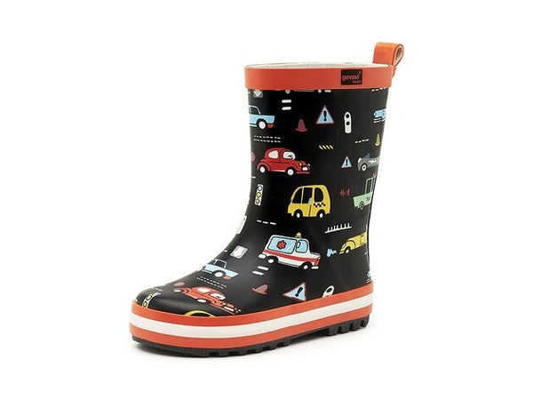 gevavi GEVAVI BOOTS - TRAFFIC KINDERLAARS RUBBER ZWART