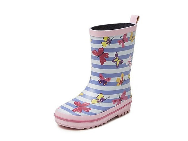 gevavi GEVAVI BOOTS - VLINDER MEISJESLAARS RUBBER ROZE
