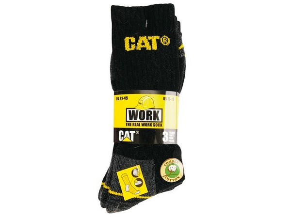 gevavi CAT - SOKKEN 3 PAAR PER BUNDEL ZWART/GRIJS