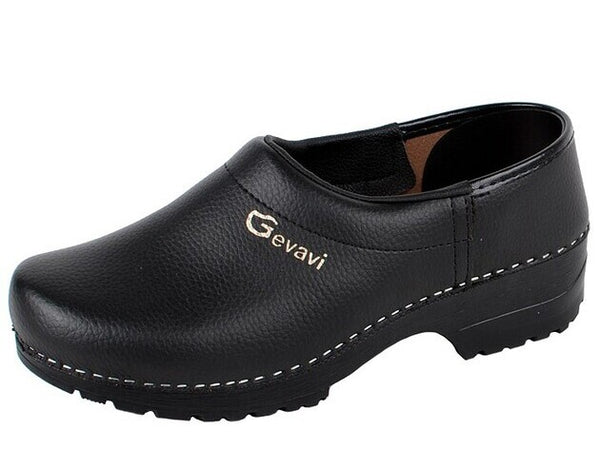 gevavi GEVAVI - JENS GESLOTEN SCHOENKLOMP PU ZWART
