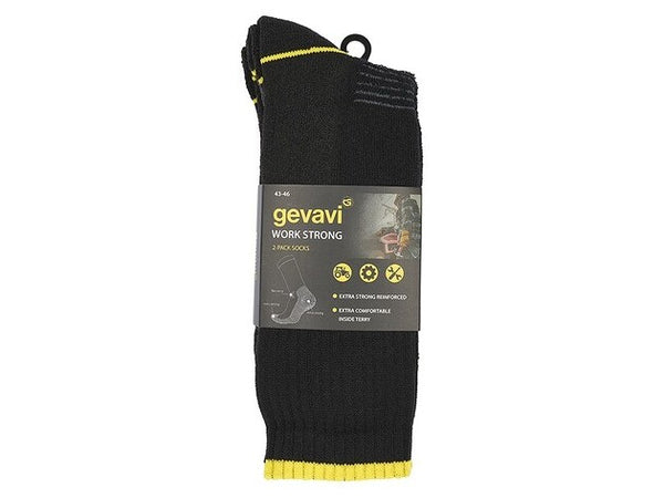 gevavi GEVAVI WORKWEAR - GW50 WORK STRONG SOK 2 PAAR/BUNDEL GRIJS