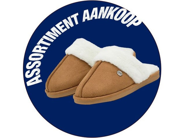 gevavi NEVA - ASSORTIMENT NV41 DAMESPANTOFFEL GEVOERD CAMEL