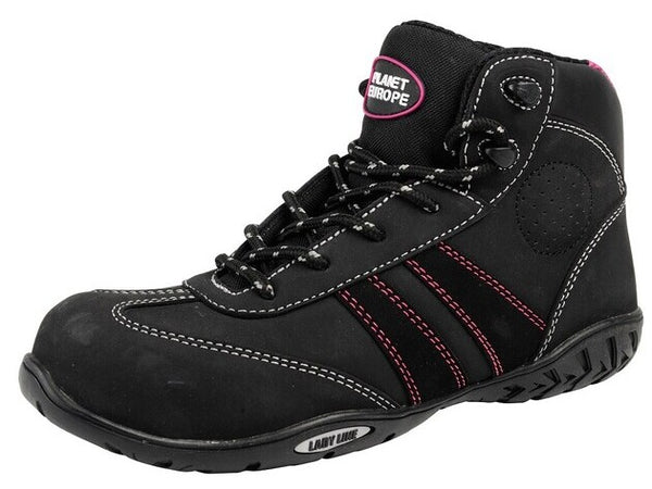 gevavi PLANET - FINESSE HOGE DAMES VEILIGHEIDSSCHOEN S3 ZWART