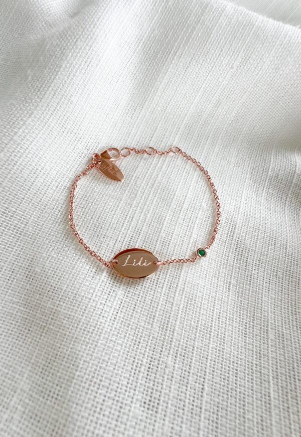 gftd Armband met ovale bedel voor gravure