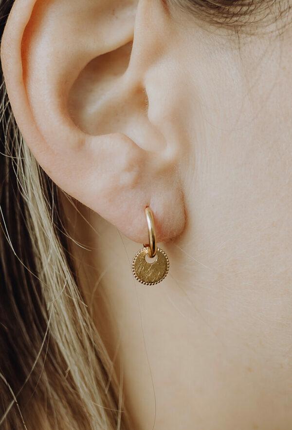 gftd Creolen met Flower hanger