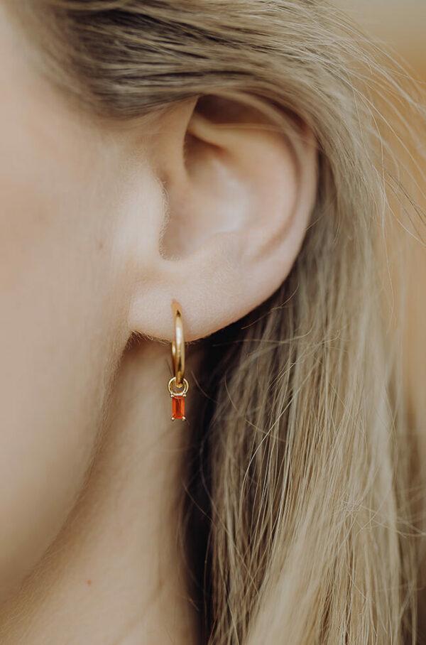 gftd Creolen met geboortesteen