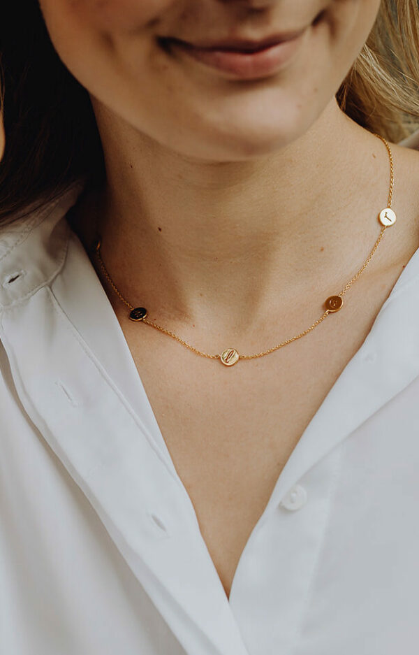 gftd Ontwerp je ketting met 5 bedels