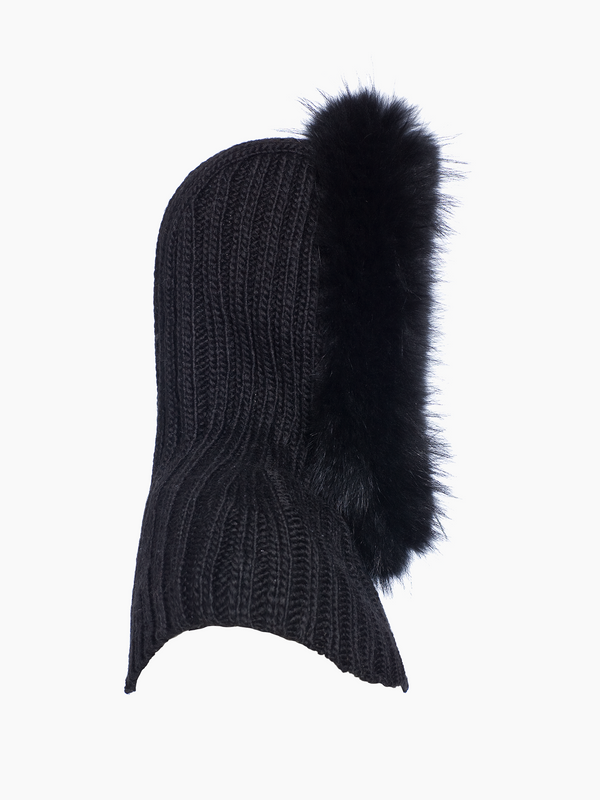 Goldbergh NAOMI Hooded Scarf Faux Border