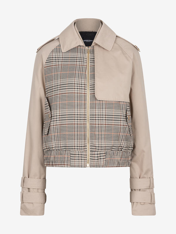 goosecraft Janet Coat Print | Taupe