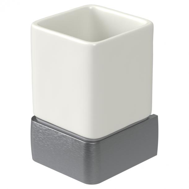 haceka Haceka Aline enkele bekerhouder grijs aluminium keramiek