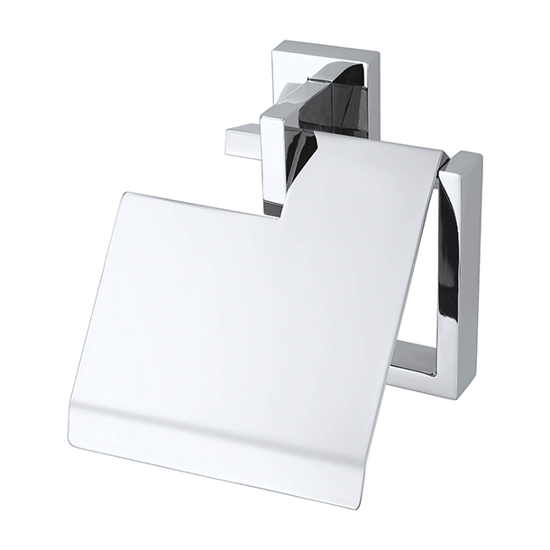 haceka Haceka Edge toiletrolhouder met klep chroom