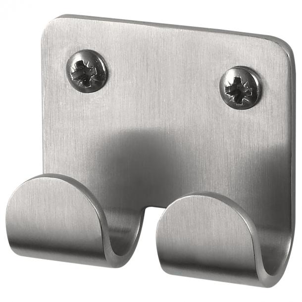 haceka Haceka Ixi dubbele haak geborsteld RVS