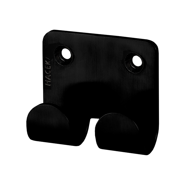 haceka Haceka Ixi dubbele haak mat zwart RVS