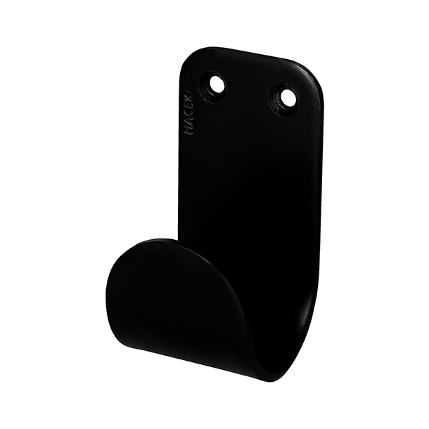 haceka Haceka Ixi enkele haak mat zwart RVS