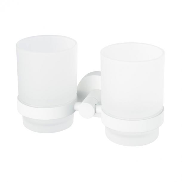 haceka Haceka Kosmos dubbele bekerhouder mat wit