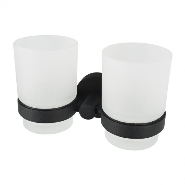 haceka Haceka Kosmos dubbele bekerhouder mat zwart