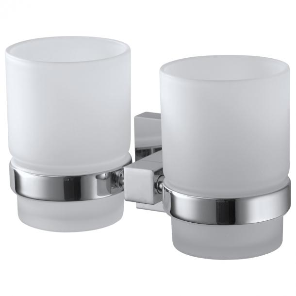 haceka Haceka Mezzo dubbele bekerhouder chroom