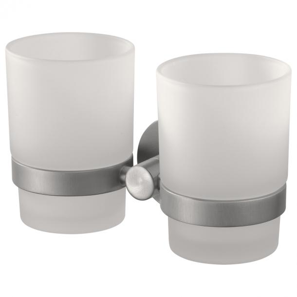 haceka Haceka Kosmos dubbele bekerhouder glas geborsteld