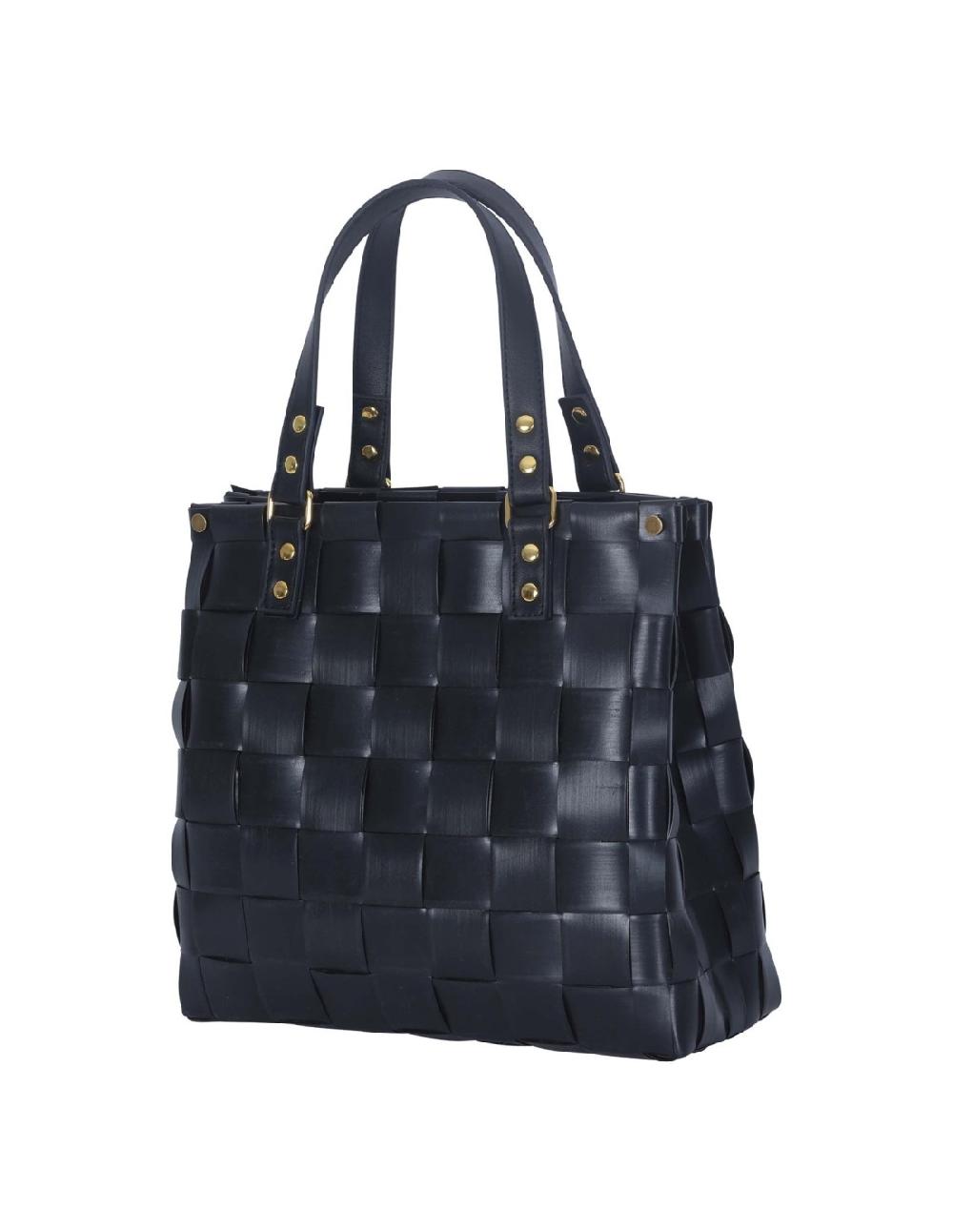 handed by Charlotte - Handbag size XS with PU handles