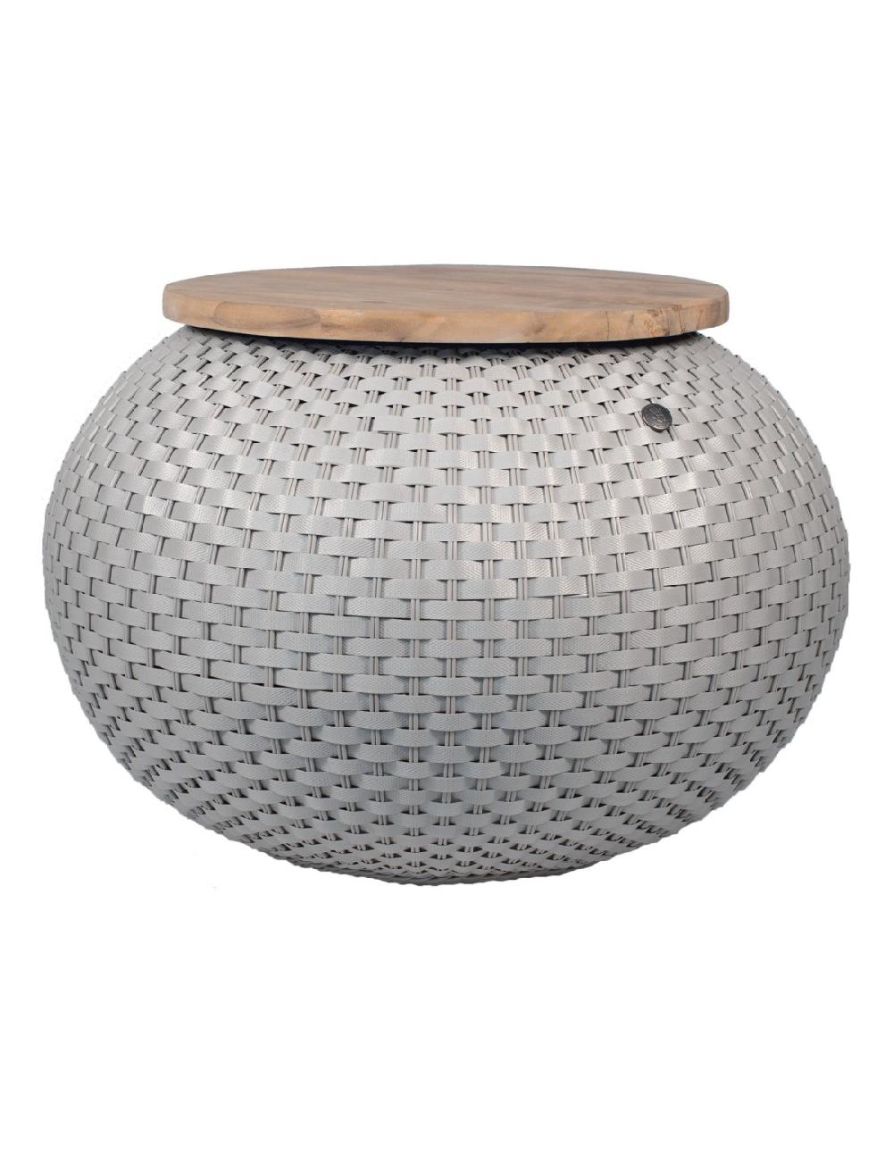 handed by Halo - Storage table with wooden plate