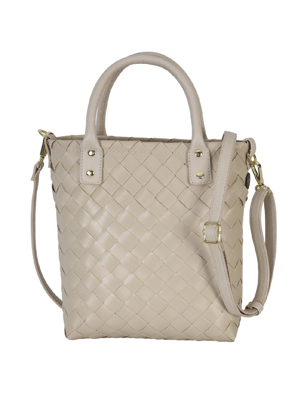 handed by Little Grace - Handbag size XS with PU handles and small detachable clutch