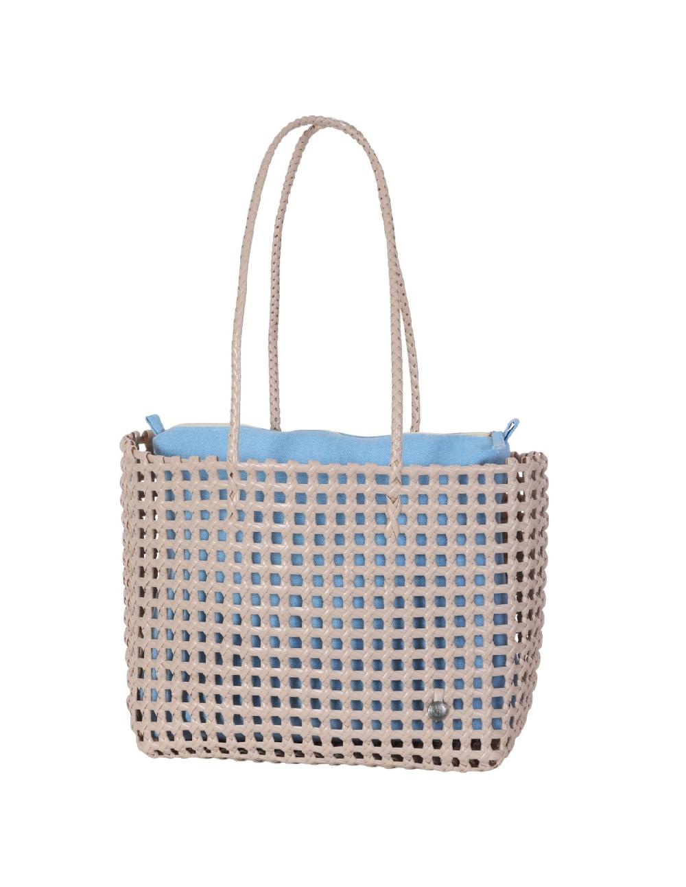 handed by Maze - Leisure bag color caffé latte fat strap size L with inner bag with zip closure