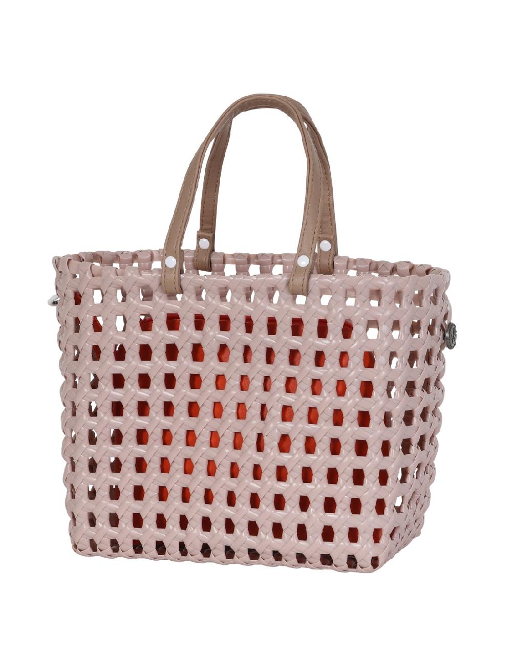 handed by Maze Mini - Handbag fat strap size S with PU handles and detachable clutch