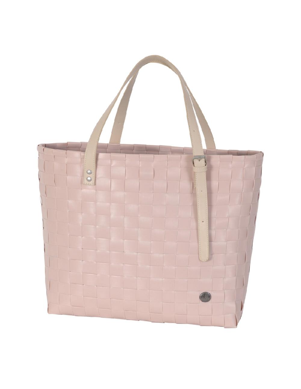 handed by Olivia - Handbag fat strap size S with PU handles and inner pocket