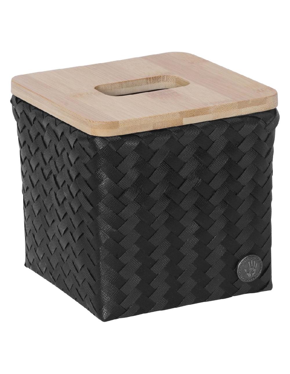 handed by Top Fit Tissue box square 15 - Basket with bamboo cover
