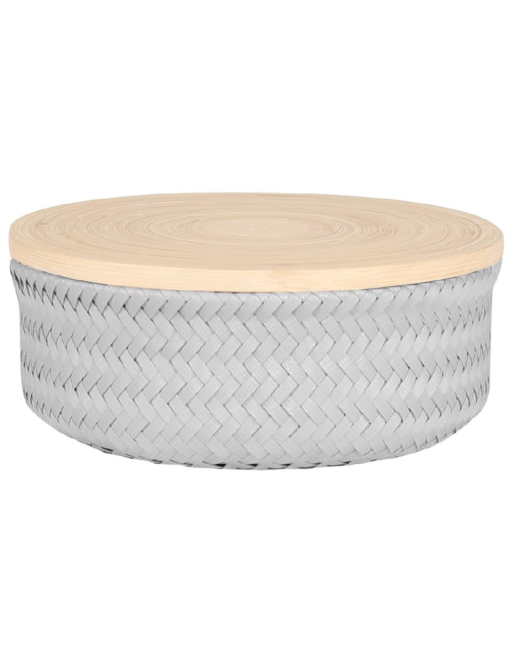 handed by Wonder - Round basket with bamboo cover size M