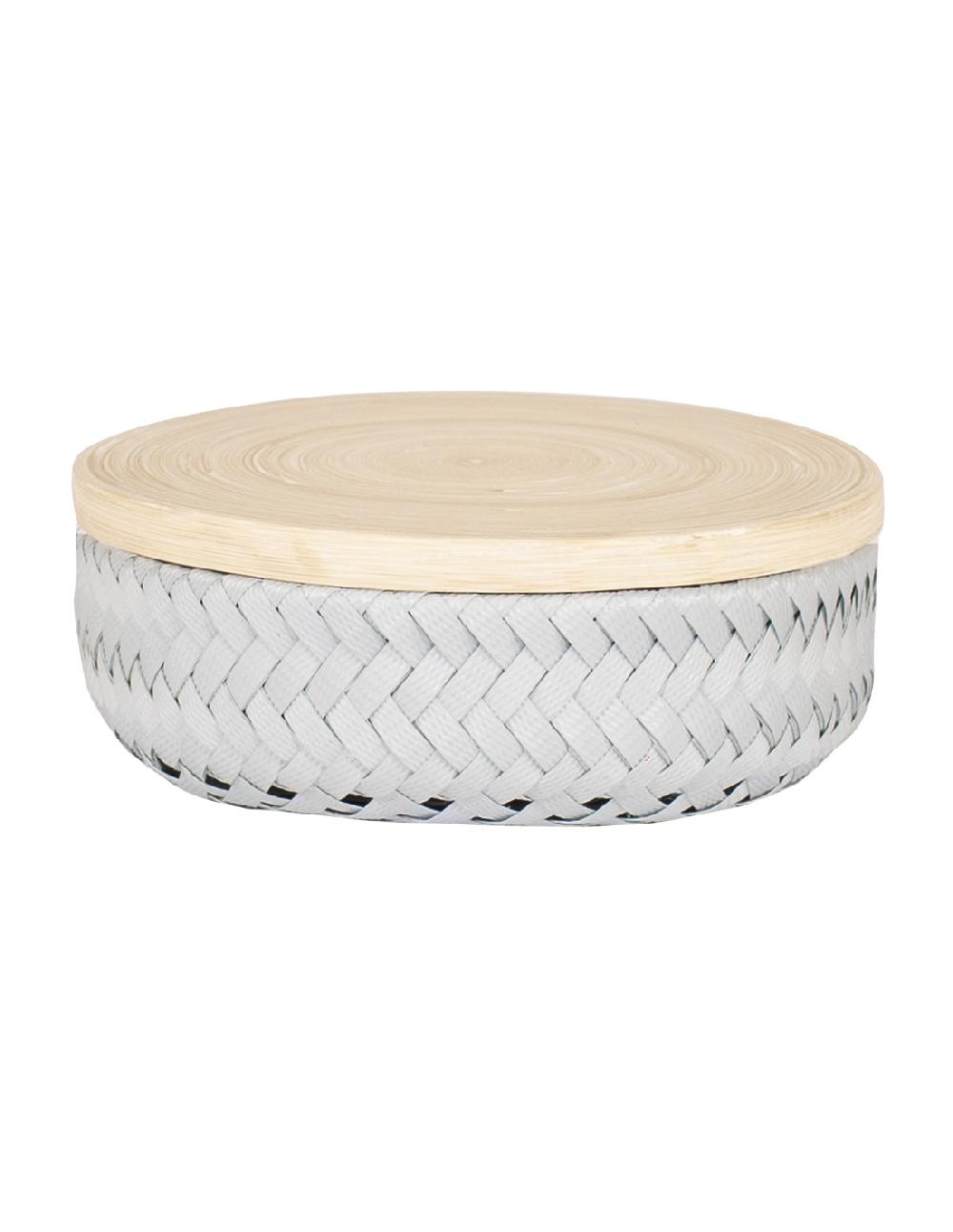 handed by Wonder - Round basket with bamboo cover size XS
