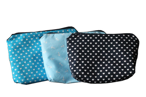 handmade by cassandra Handgemaakt Make-uptasje - Keuze uit 3 Kleuren & Prints