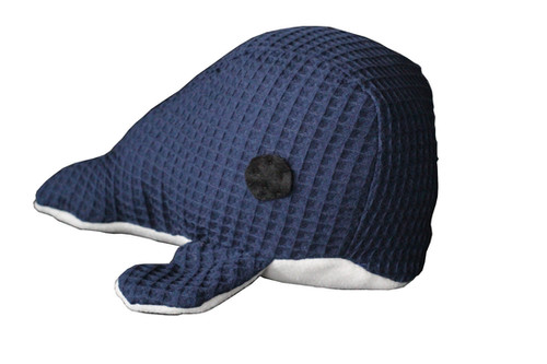 handmade by cassandra Handgemaakte Knuffel Walvis - Donkerblauw